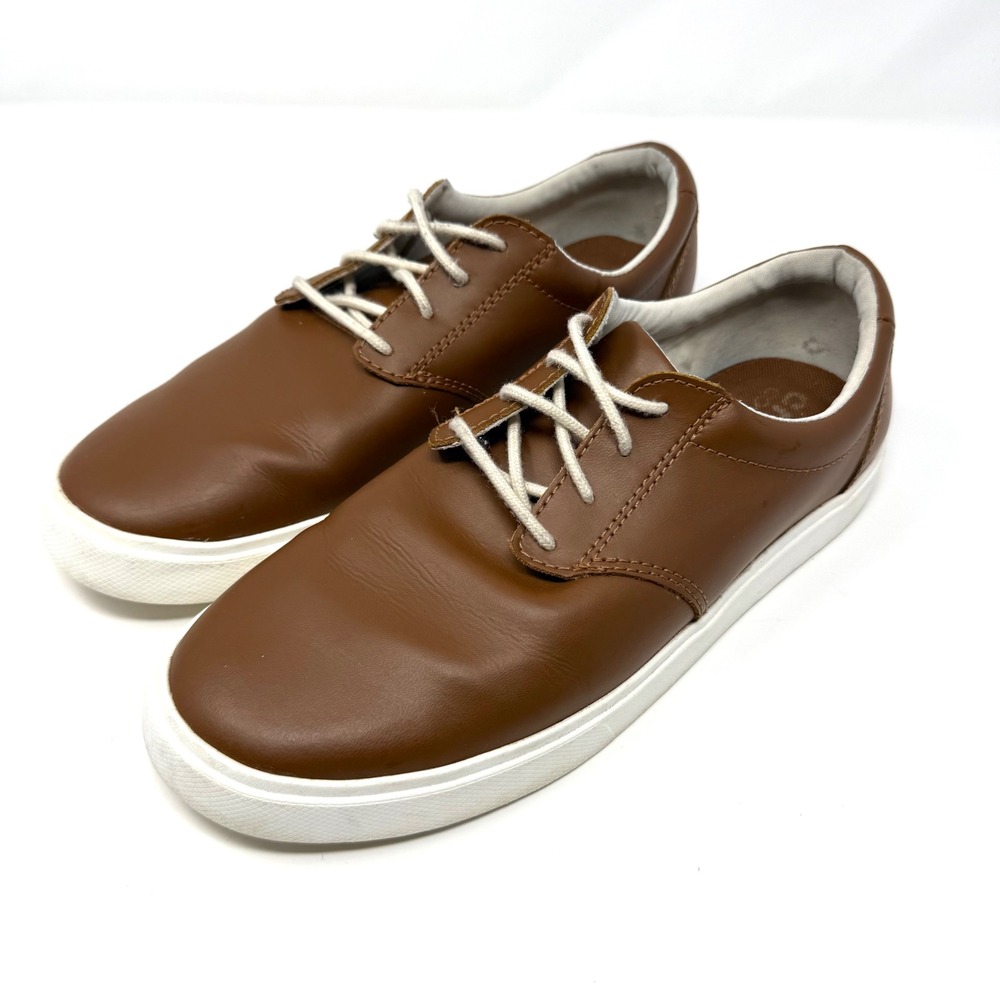 Crocs Mens Citilane Tan Brown Leather Lace Up Casual Sneakers Shoes M7 203563